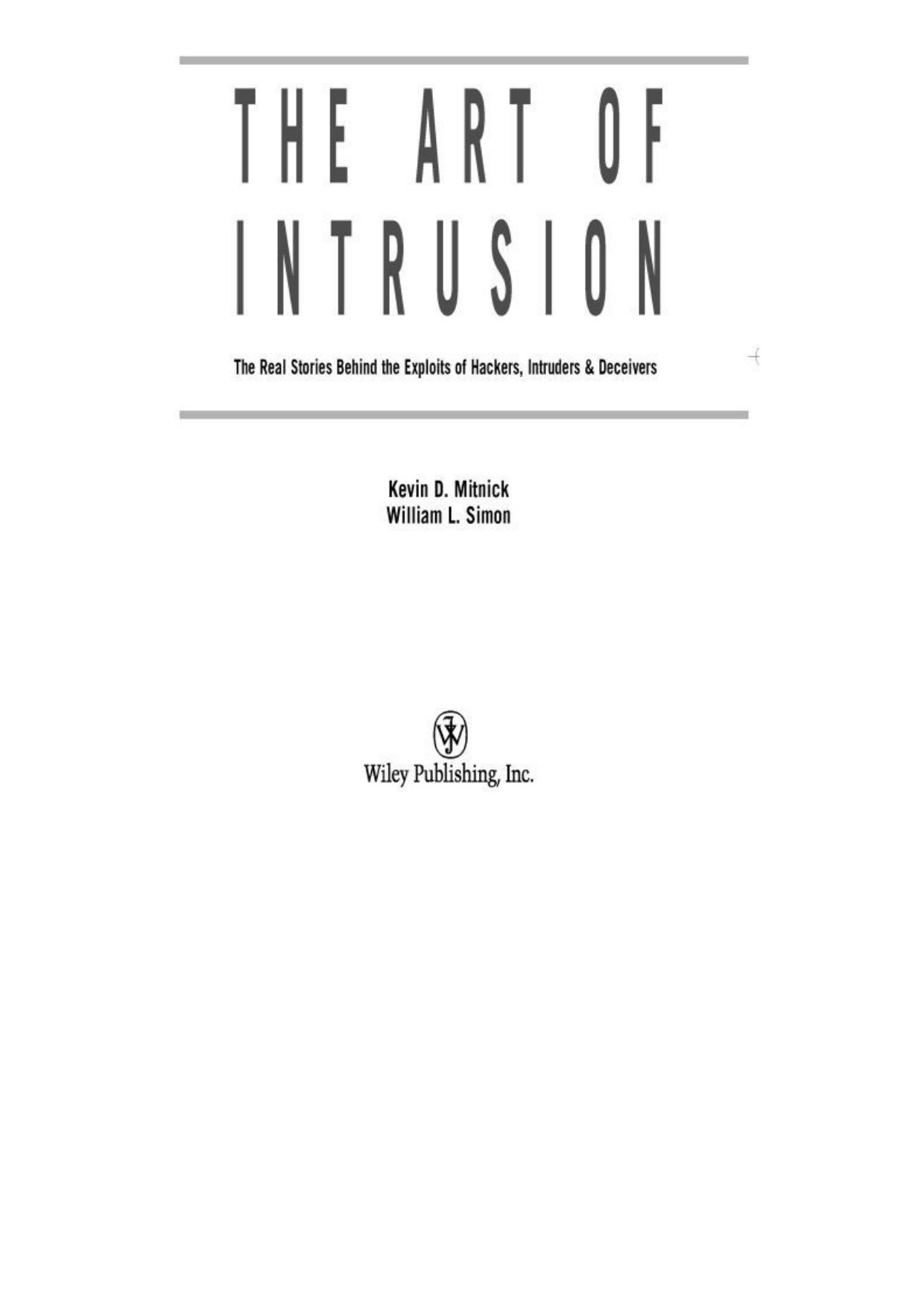 The Art of Intrusion