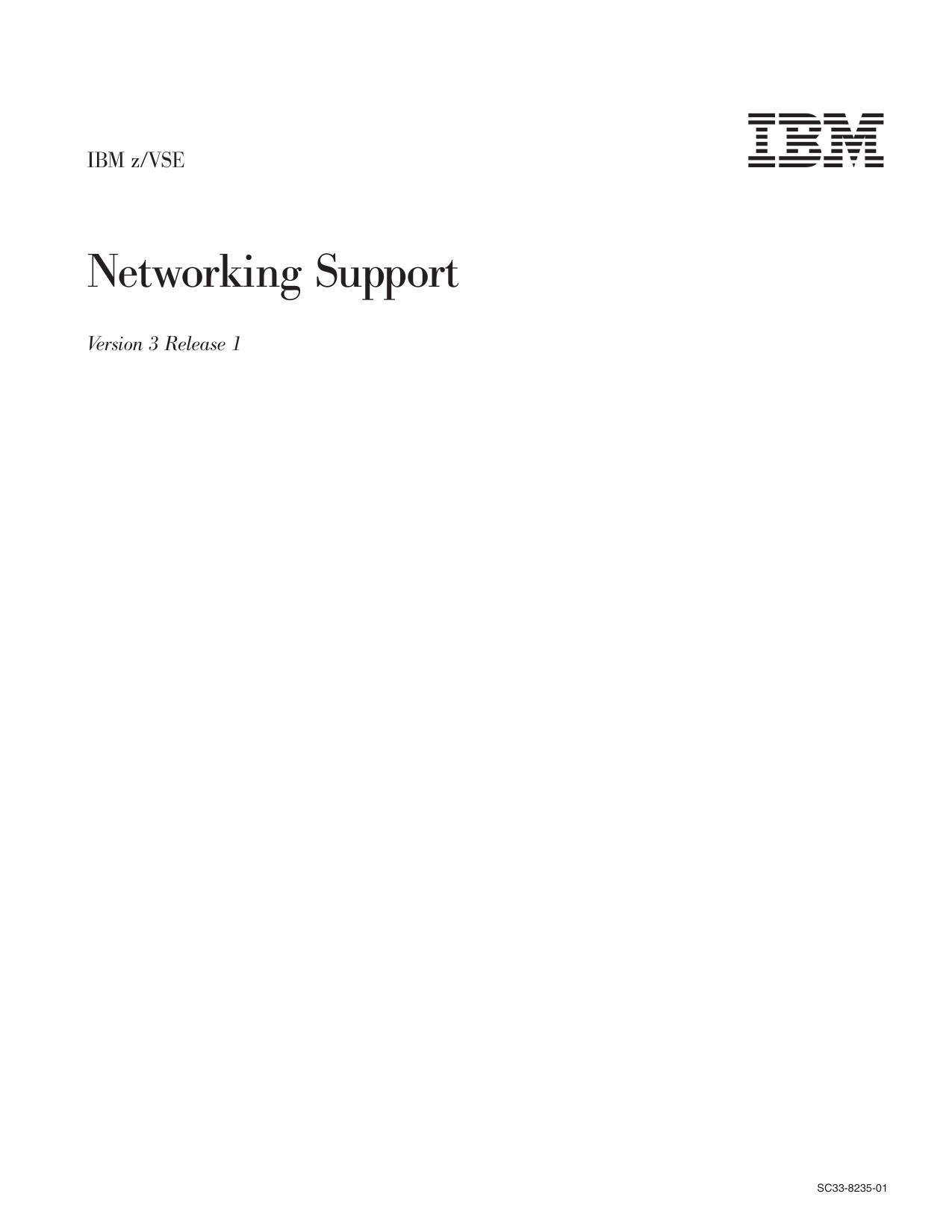 z/VSE: Networking Support