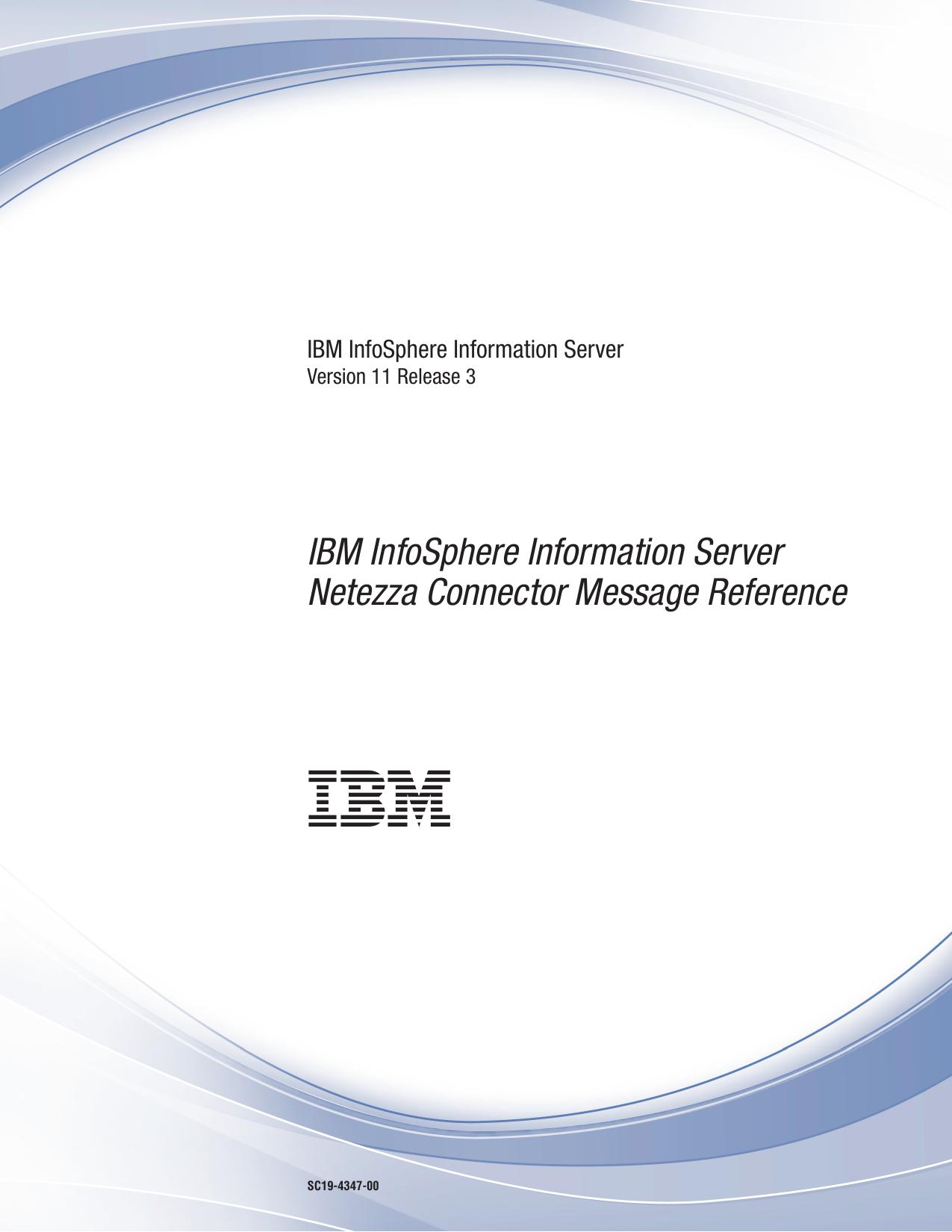 Netezza Connector Message Reference