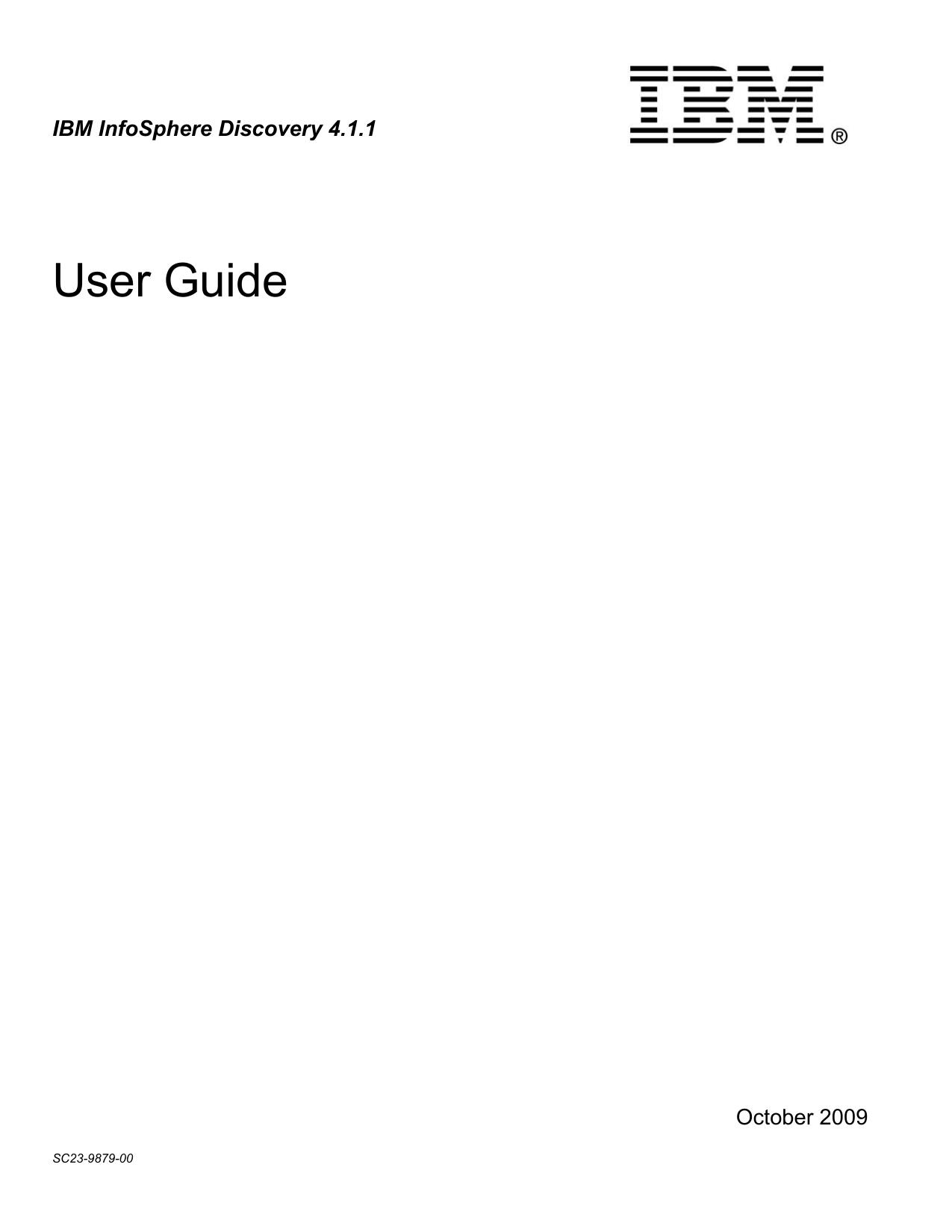 IBM InfoSphere Discovery 4.1.1 User Guide