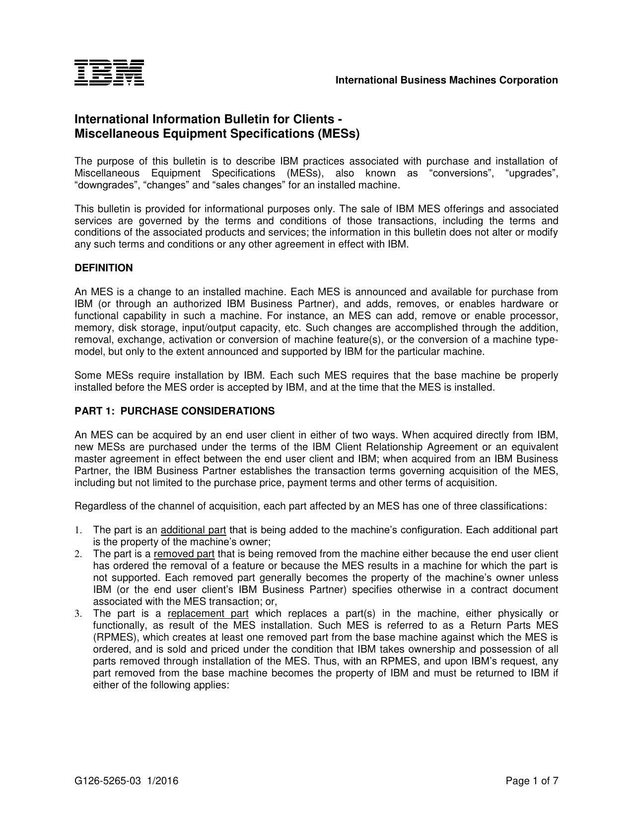 International Information Bulletin for Customers -