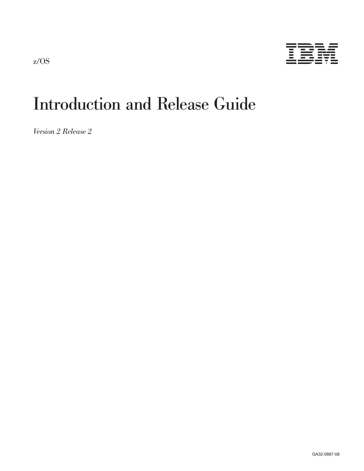 z/OS Introduction and Release Guide