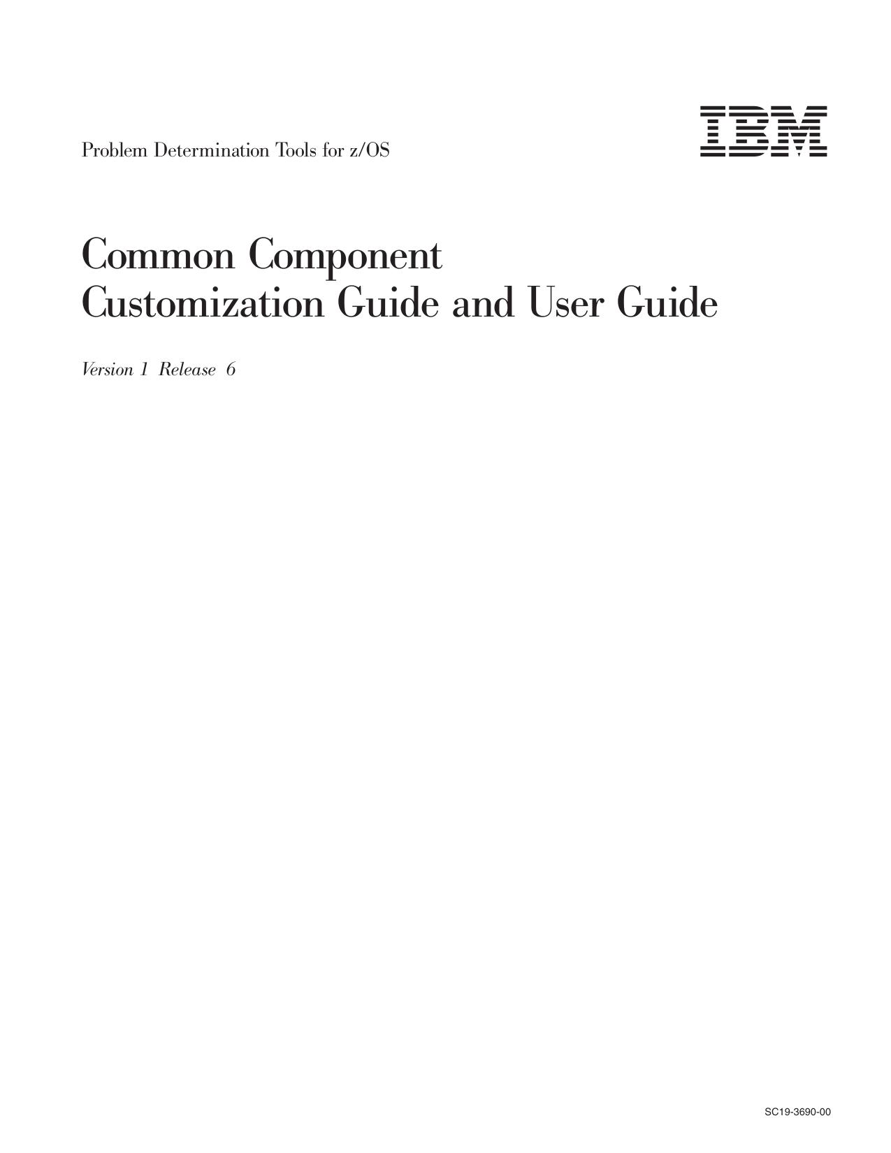 PD Tools Common Component Customization Guide and User Guide