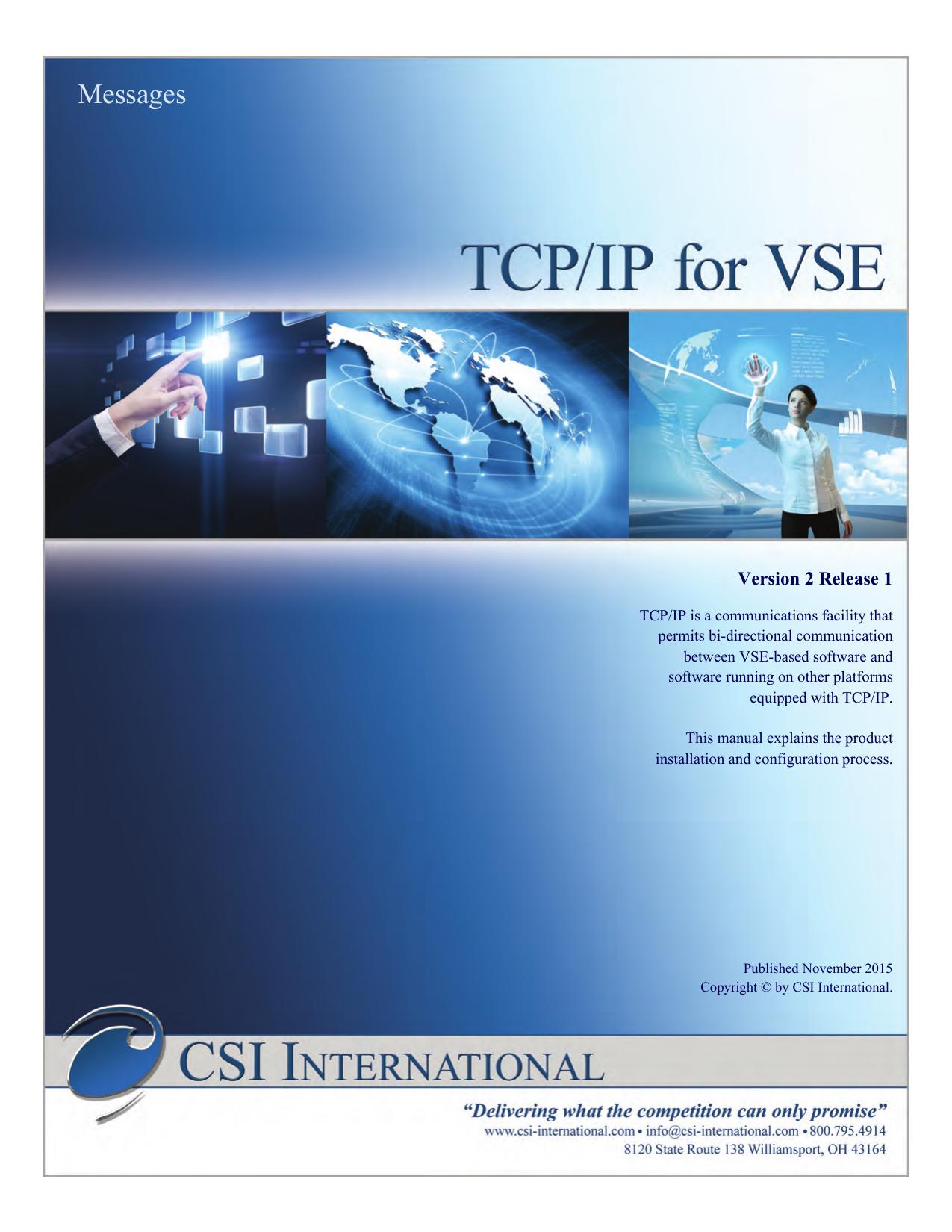TCP/IP for VSE 2.1: Messages