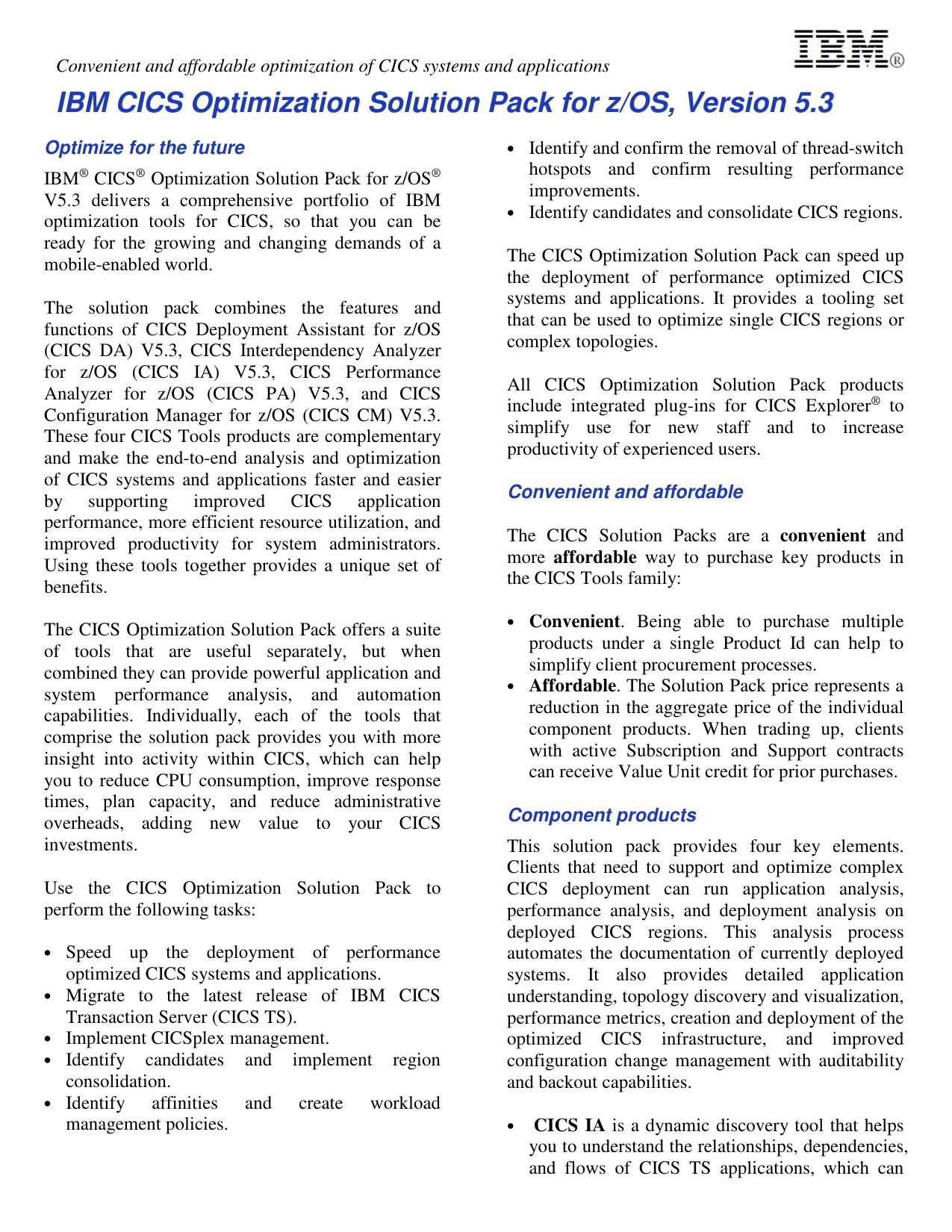 Microsoft Word - CICS_Optimization_Solution_Pack_V5.3_datasheet_GI13-3368-00.doc