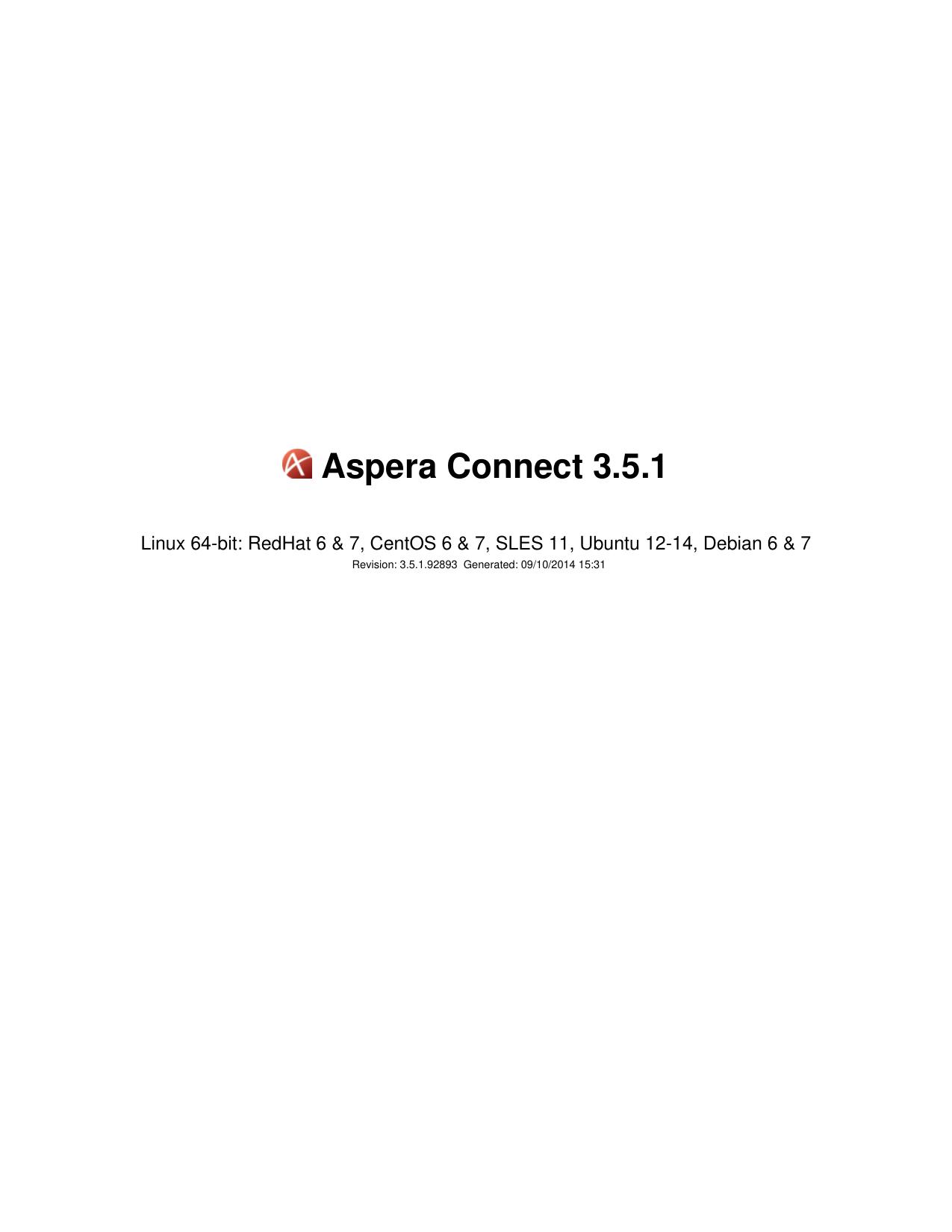 Aspera Connect User Guide