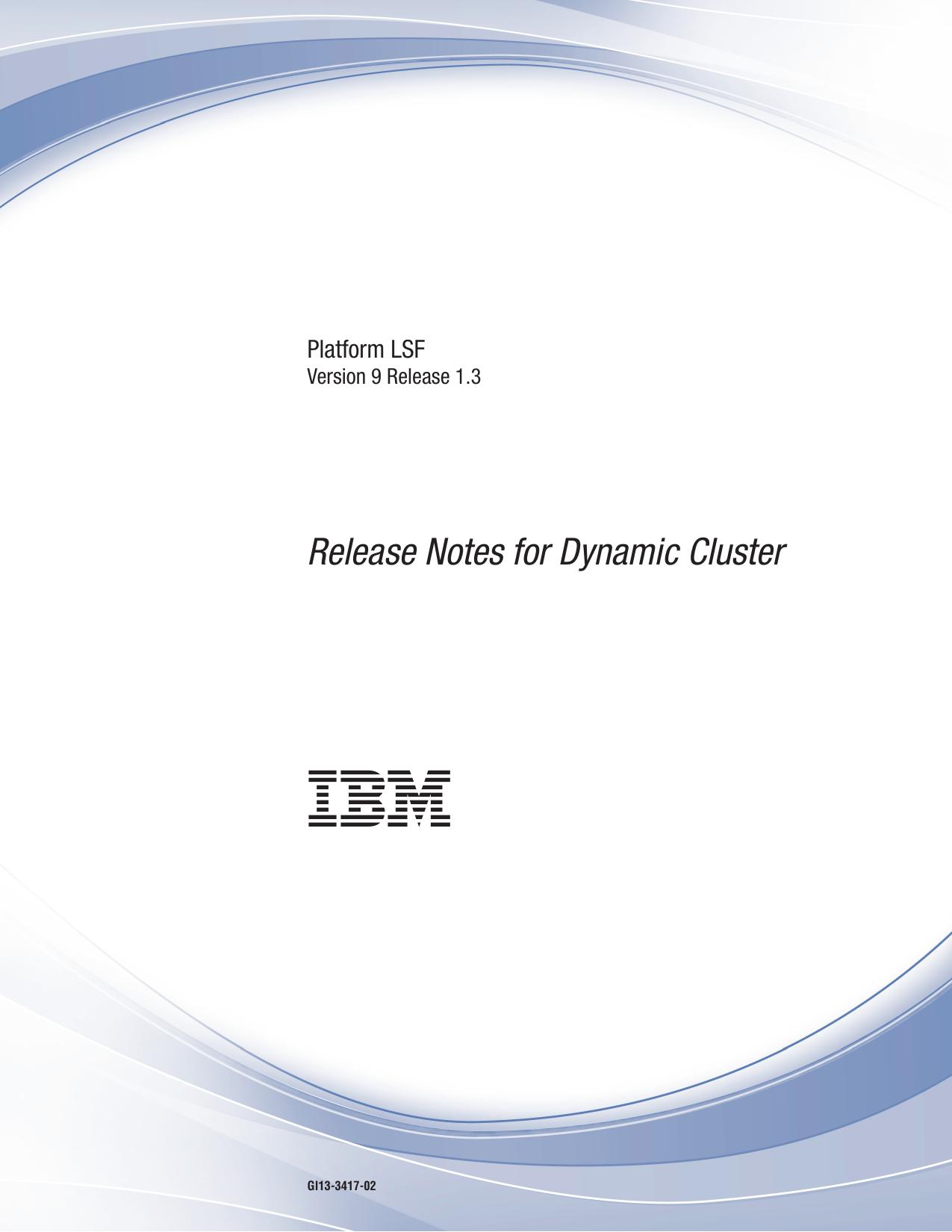 Release Notes for Dynamic Cluster