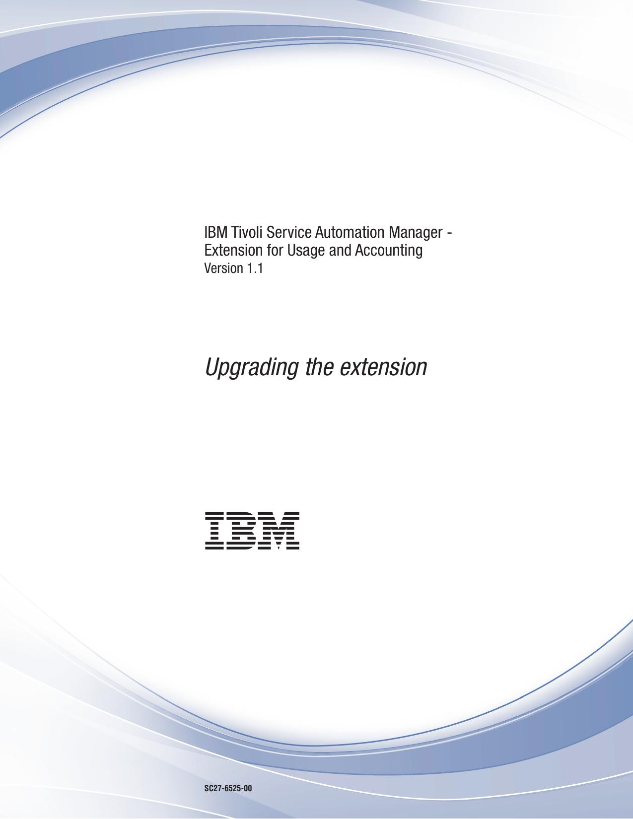 Extension for Usage and Accounting: Upgrading the extension