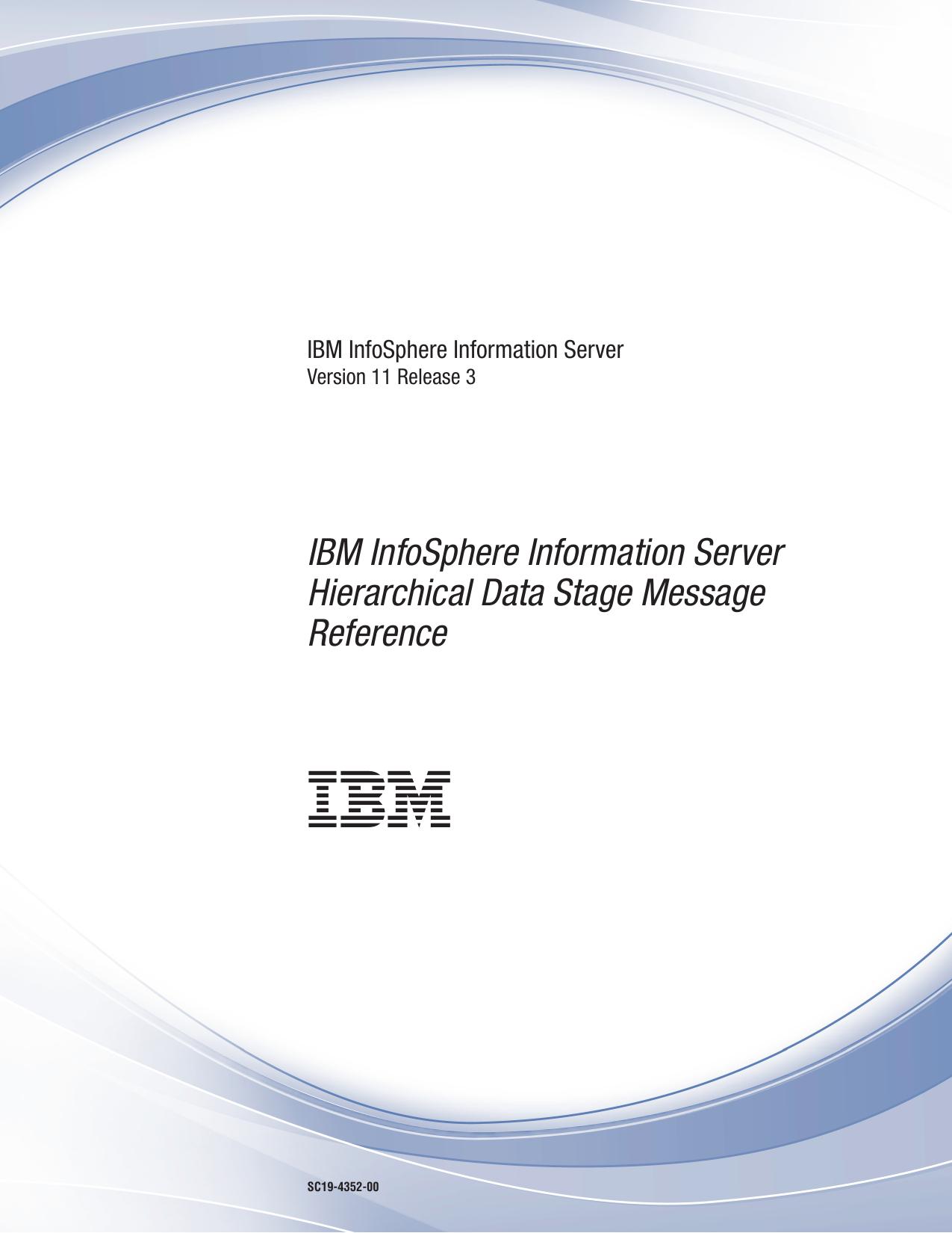 Hierarchical Data Stage Message Reference