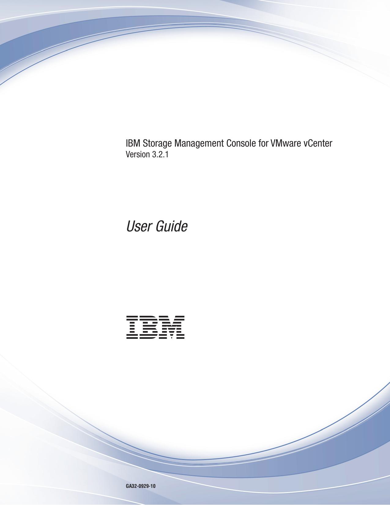 IBM Storage Management Console for VMware vCenter