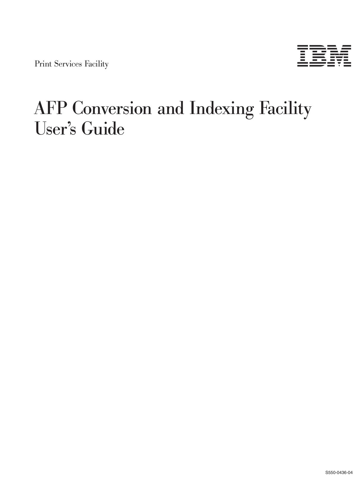 PSF V4R5 for z/OS: ACIF User's Guide