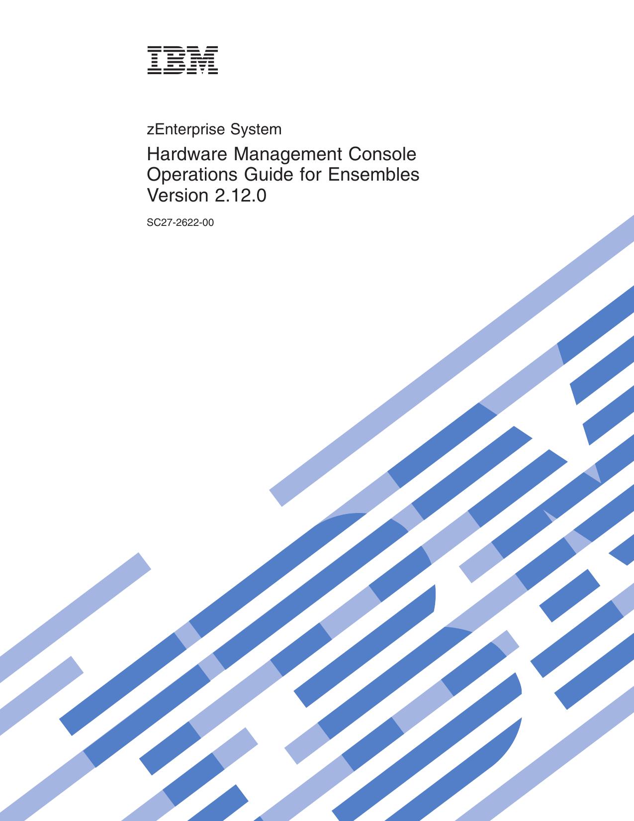 HMC Operations Guide for Ensembles