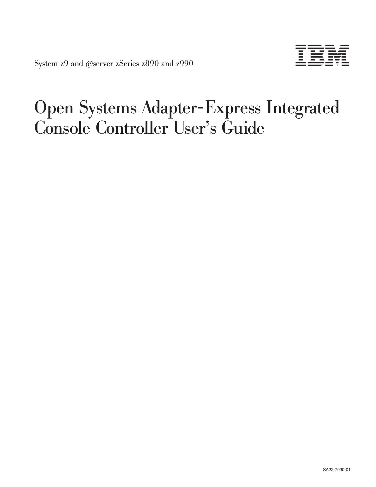 System z9 and zSeries z890 and z990 OSA-ICC User|mJs Guide