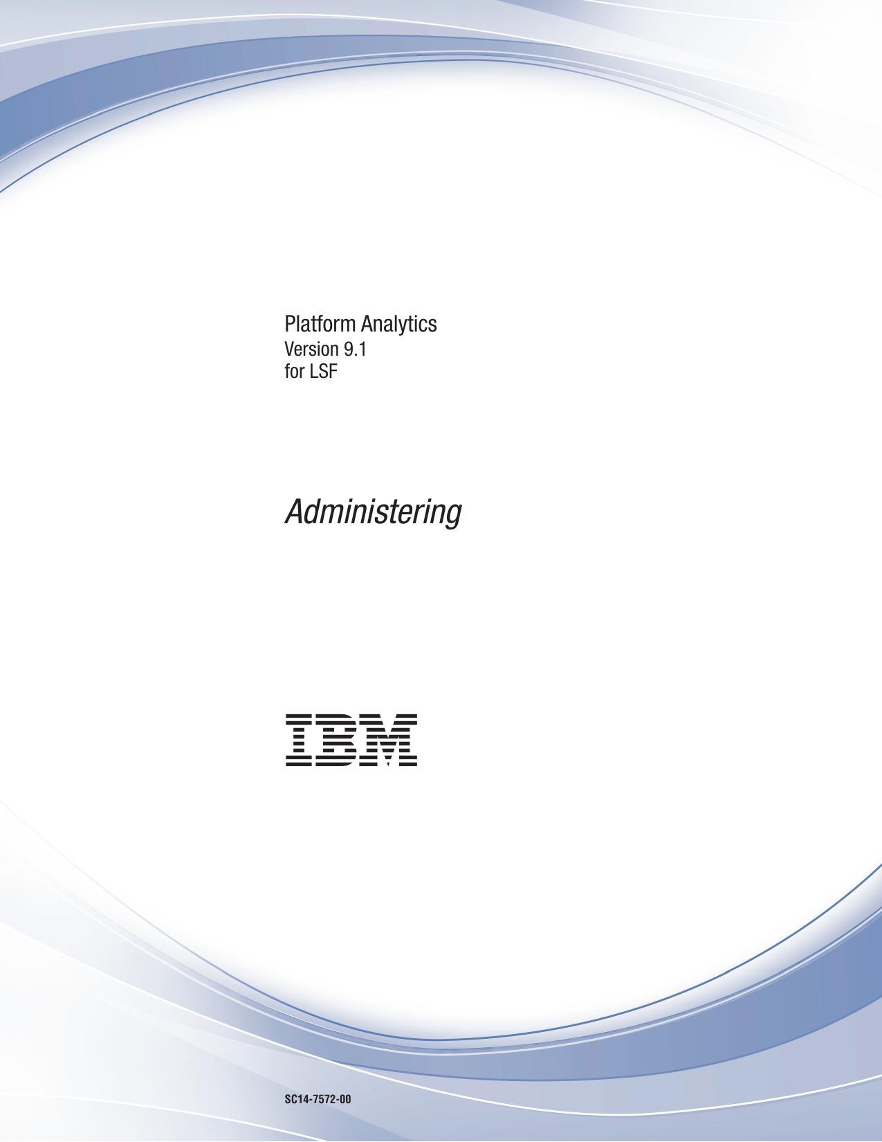 Administering Platform Analytics 9.1 for LSF