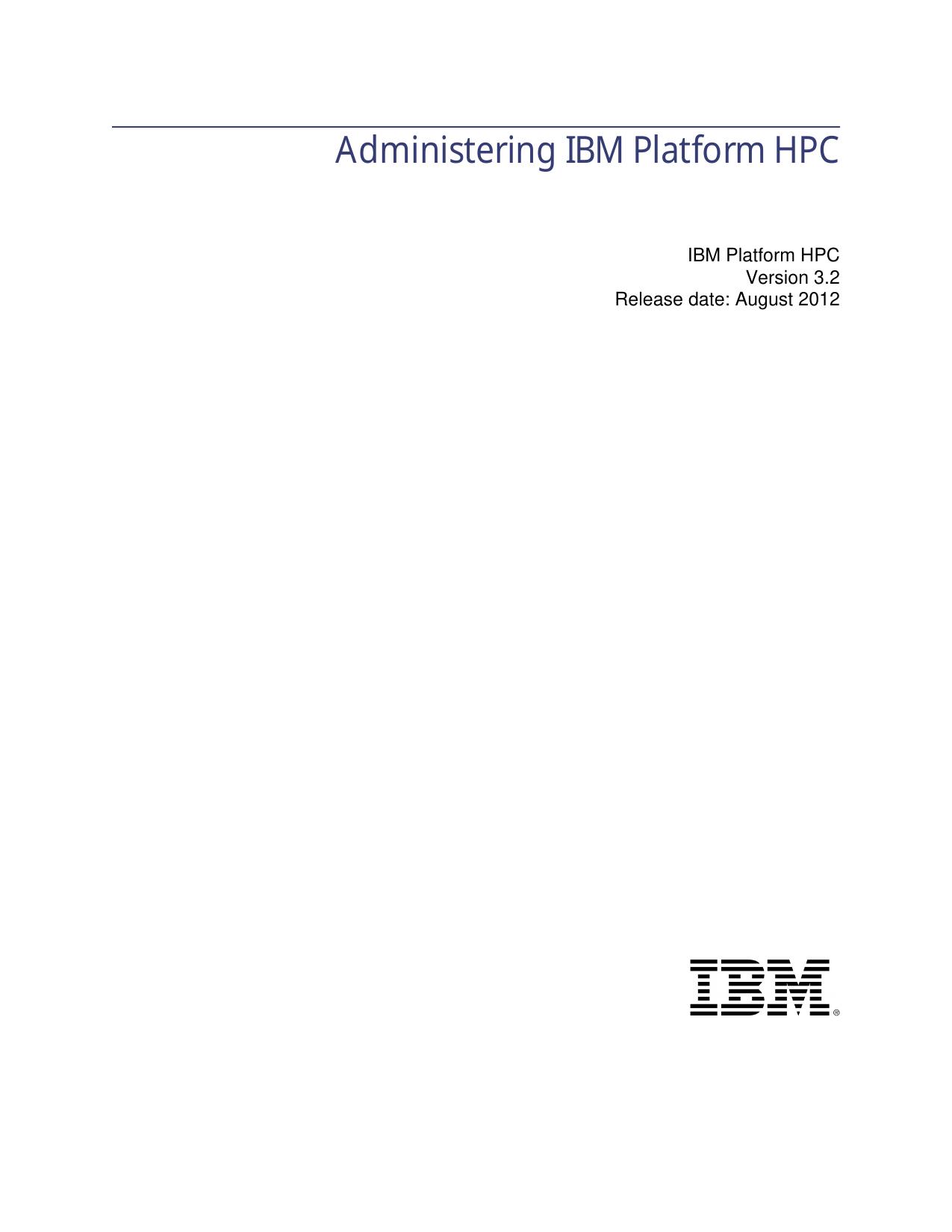 Administering IBM Platform HPC