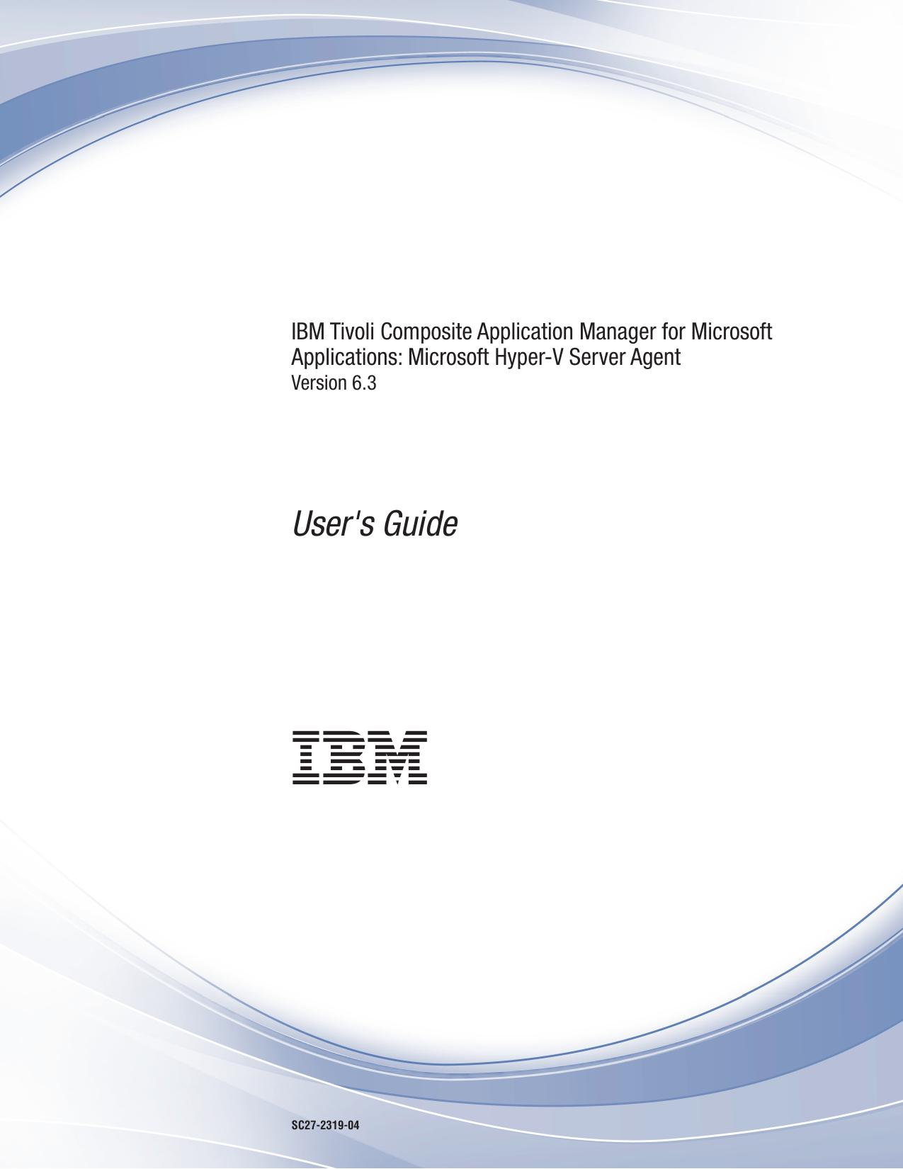 Microsoft Hyper-V Server agent User's Guide