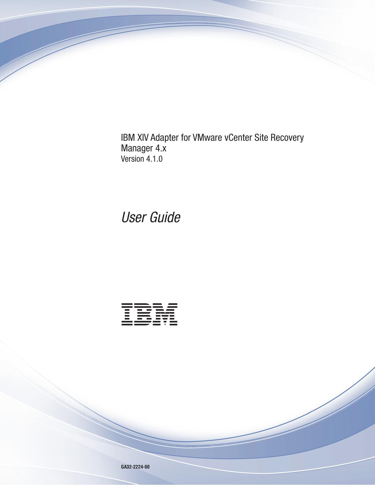 IBM XIV Adapter for VMware vCenter Site Recovery Manager 4.x