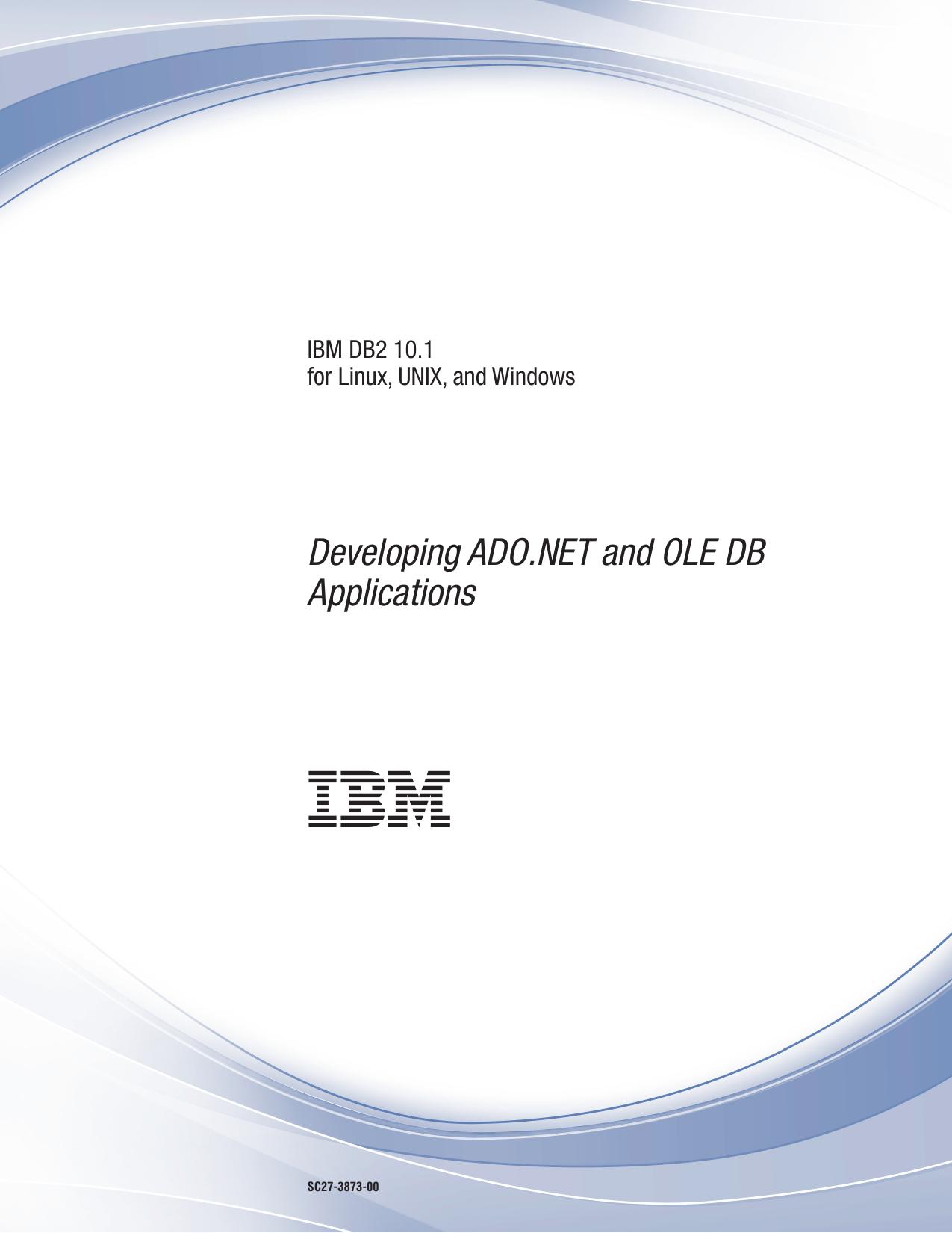 Developing ADO.NET and OLE DB Applications