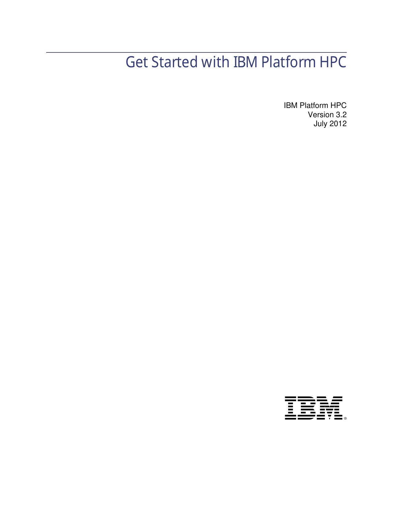 Get Started with IBM Platform HPC
