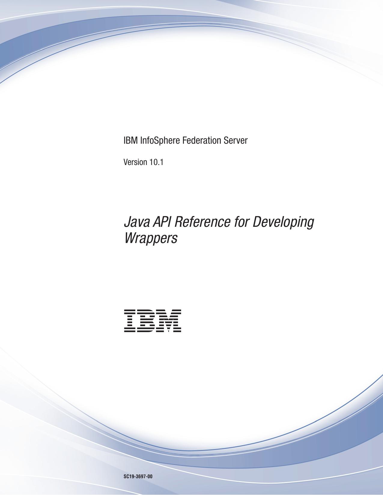 Java API Reference for Developing Wrappers