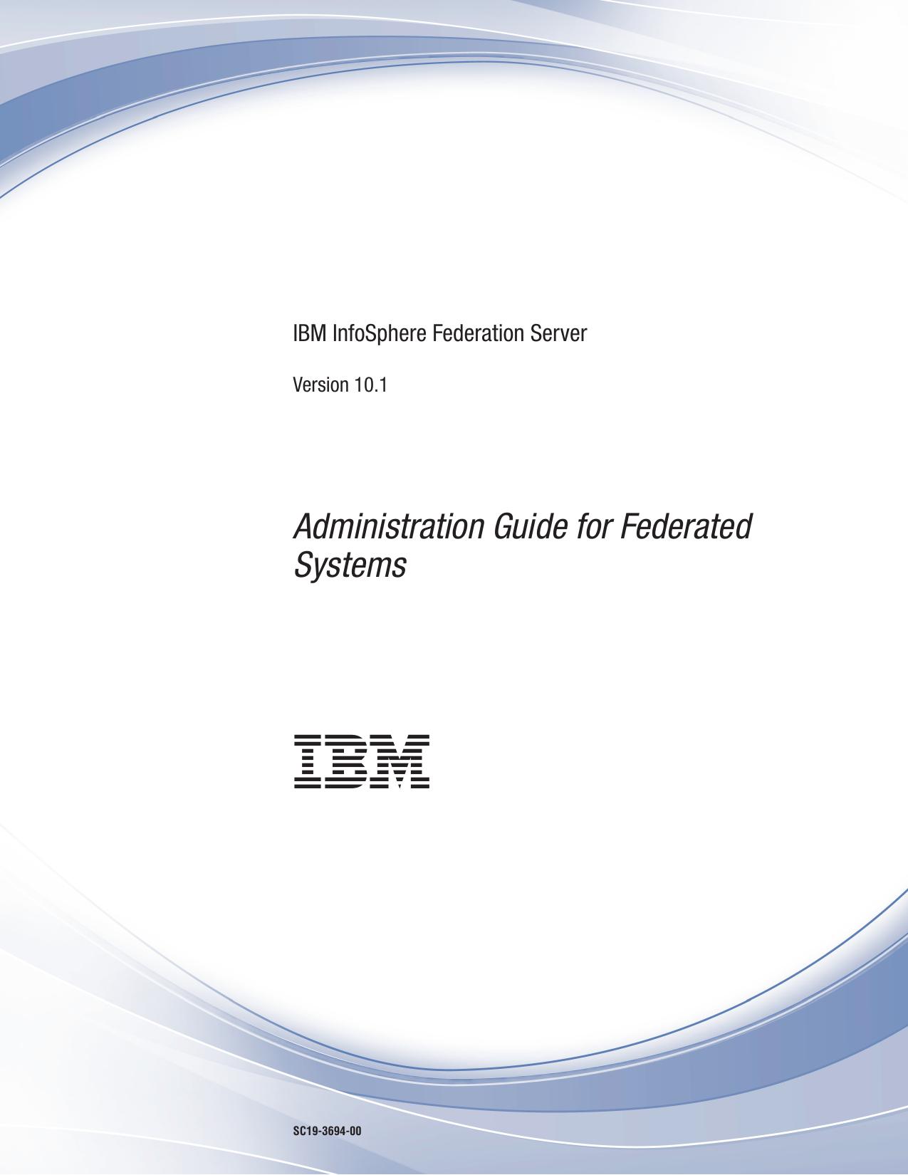 Administration Guide for Federated Systems