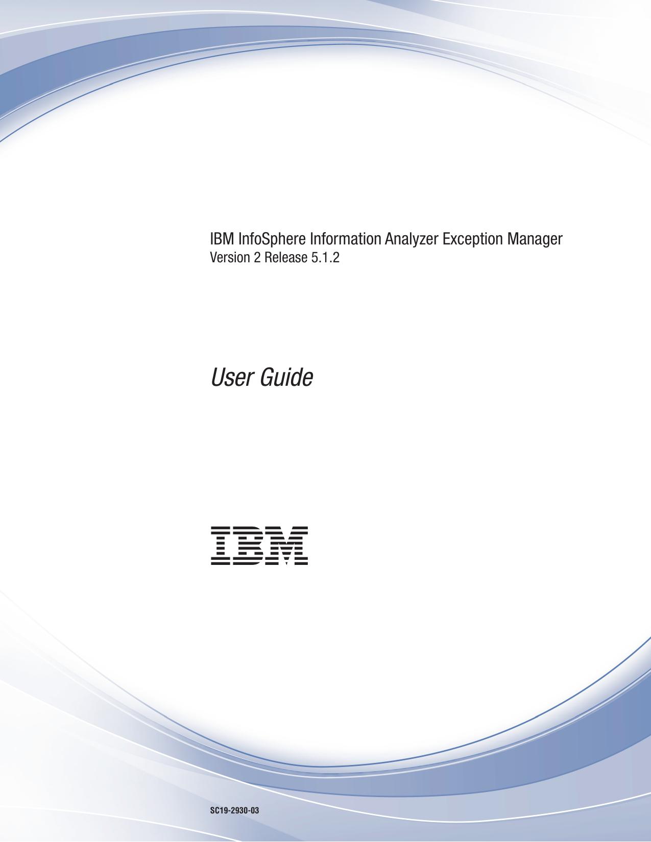 IBM InfoSphere Information Analyzer Exception Manager