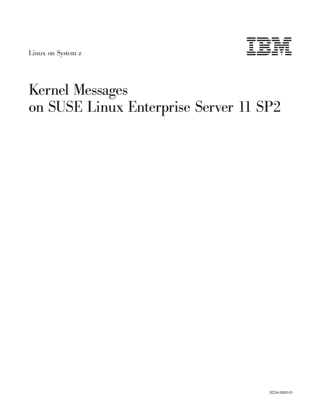 Kernel Messages - SLES11 SP2