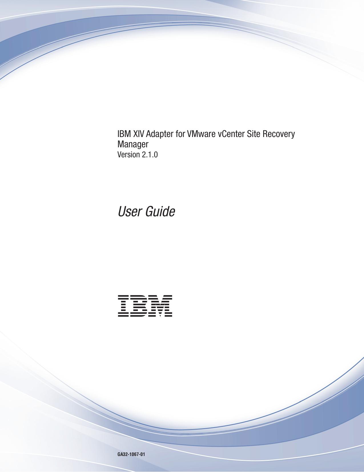 IBM XIV Adapter for VMware vCenter Site Recovery Manager