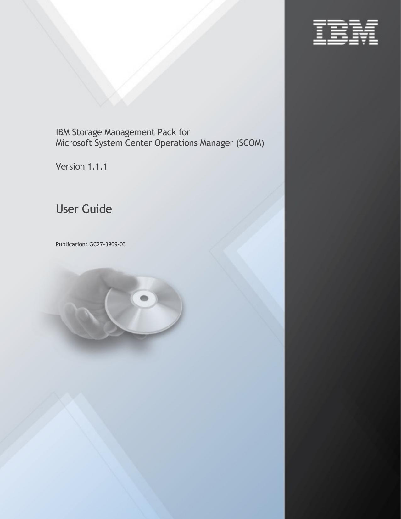 IBM Storage Management Pack for Microsoft SCOM